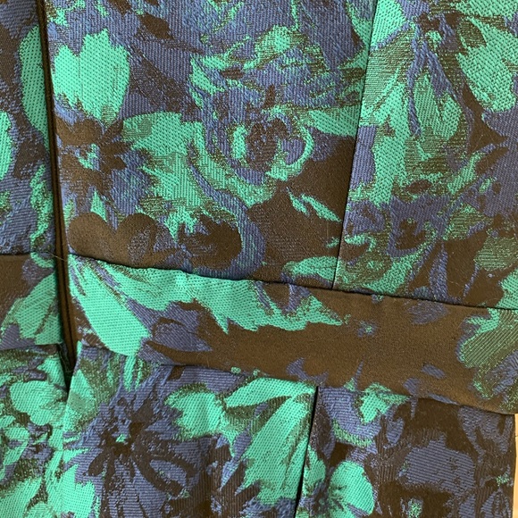 Carmen Marco Valvo A-Line V-Neck Dress sz 2 - Picture 6 of 8